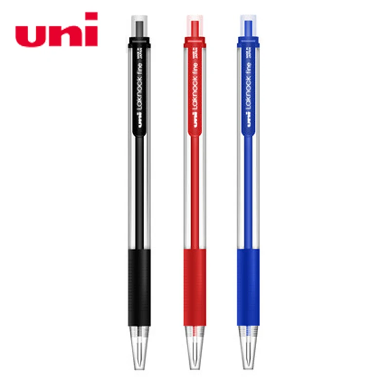 6 Pieces/Lot Mitsubishi Uni-ball Laknock SN-101 Retractable Ballpoint pen 0.7mm Black/Blue/Red Color