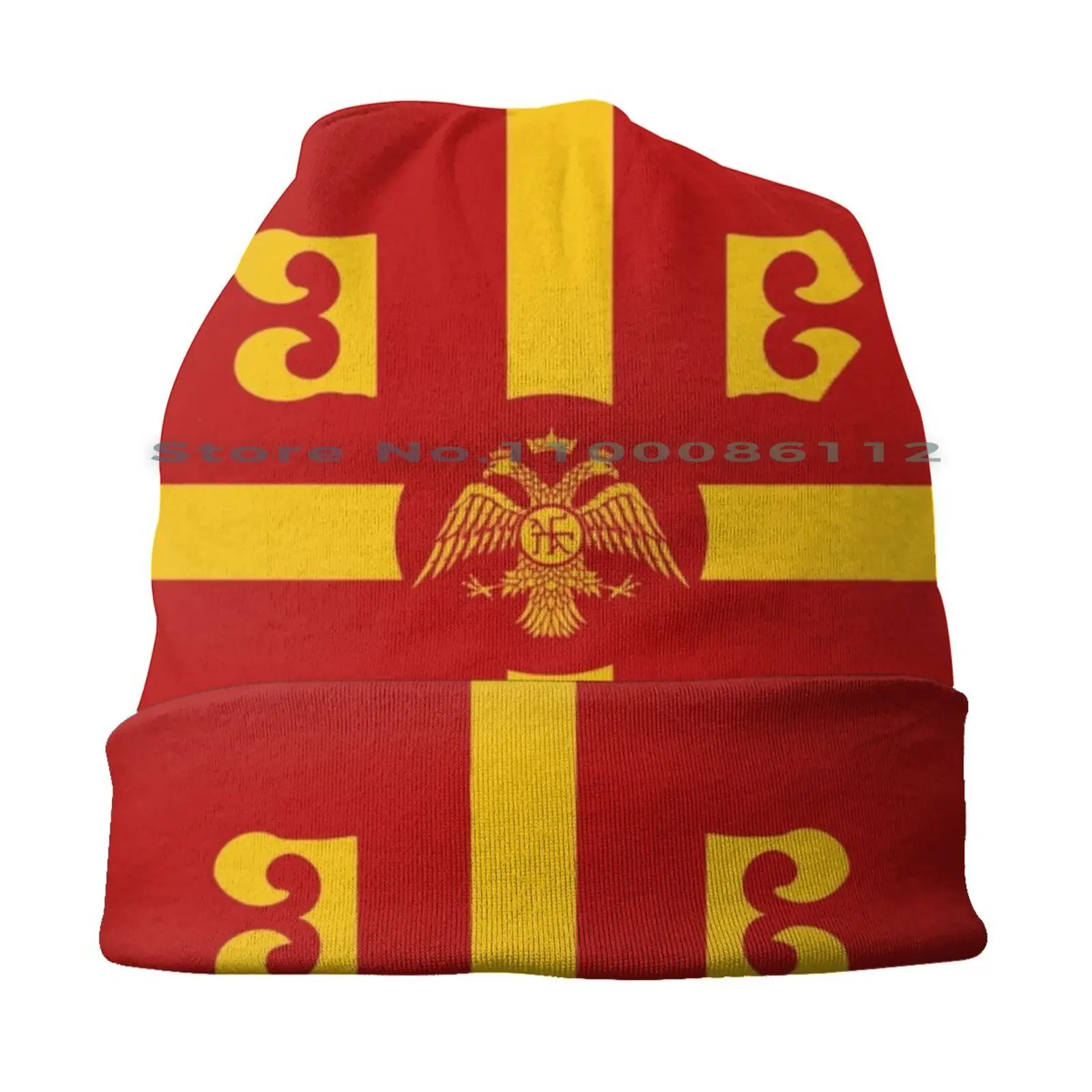 Byzantine Flag With The Byzantium And Roma Double Headed Eagle Eagle Beanies Knit Hat Byzantine Byzantium Eastern Roman Empire