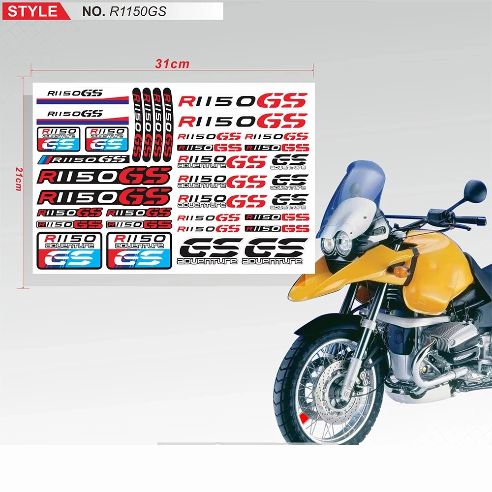 Motorcycle Reflective Body Fuel Tank Sticker Tail Box Waterproof Decal Oil Tank Stickers Accessorie For R1150GS r1150gs R 1150GS