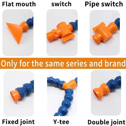Imagen 2 del producto Tubo de refrigeración ajustable G3/4 ""de buena calidad, boquilla redonda de placa porosa, manguera refrigerante de plástico POM con válvula de interruptor PT NPT