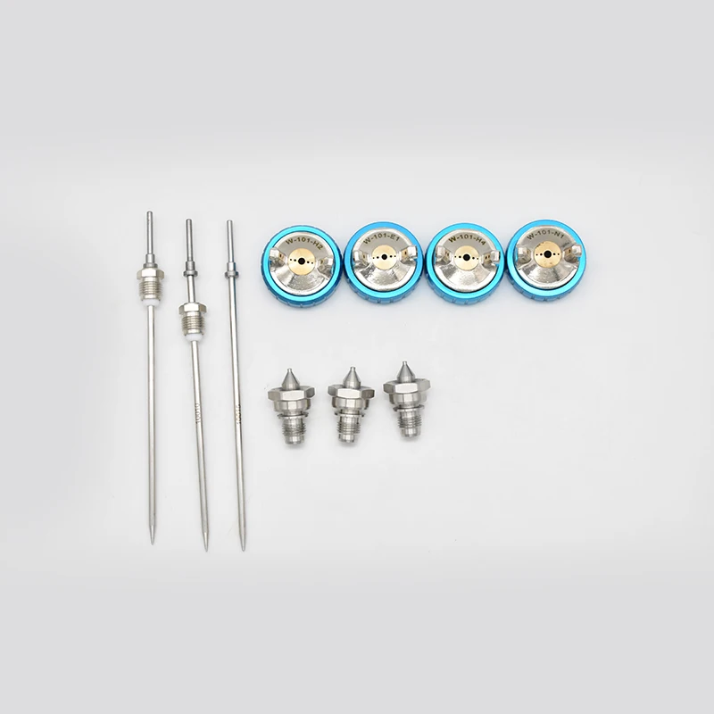 W-101 Spray Gun Nozzle kit 1.0/1.3/1.5/1.8mm Nozzle Needle and Nozzle Cap W101 HVLP Gravity feed Paint Nozzle Air Spray Gun par