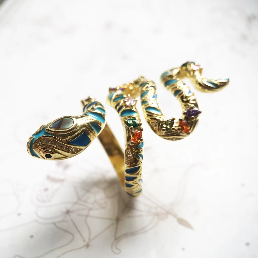 Ring Bright Golden Snake,Europe Style Fine Jewerly For Women,2021 Brand New Gift In ,Super Deals