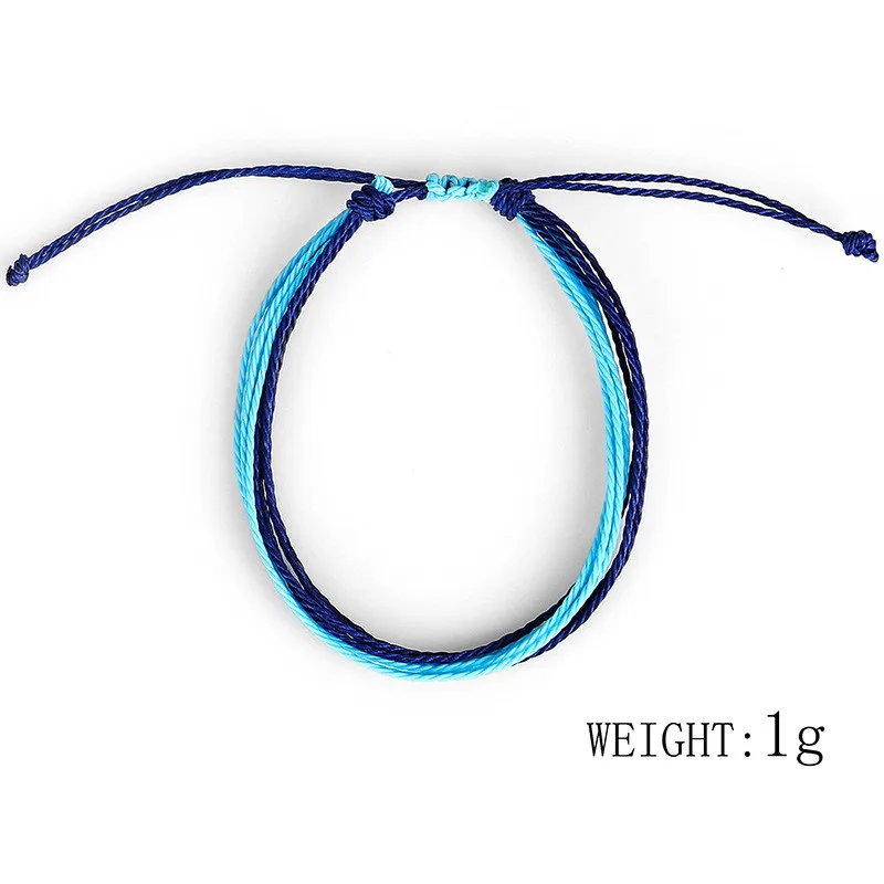 Woozu Vitality Cheerleader Accessories Love&Lucky Charm Bracelets 22 Colors Handmade Knot Rope Sport Bracelet for Women Men