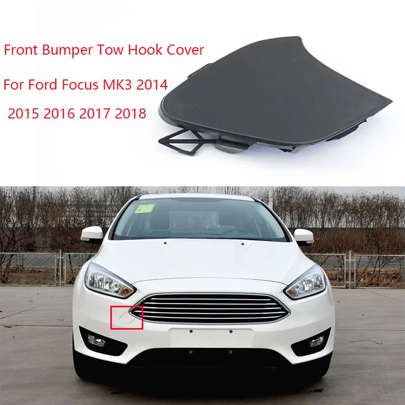 Front Bumper Tow Hook Cover Cap For FORD FOCUS MK3 2014 2015 2016 2017 2018 OEM F1EB-17A989-A Base Color