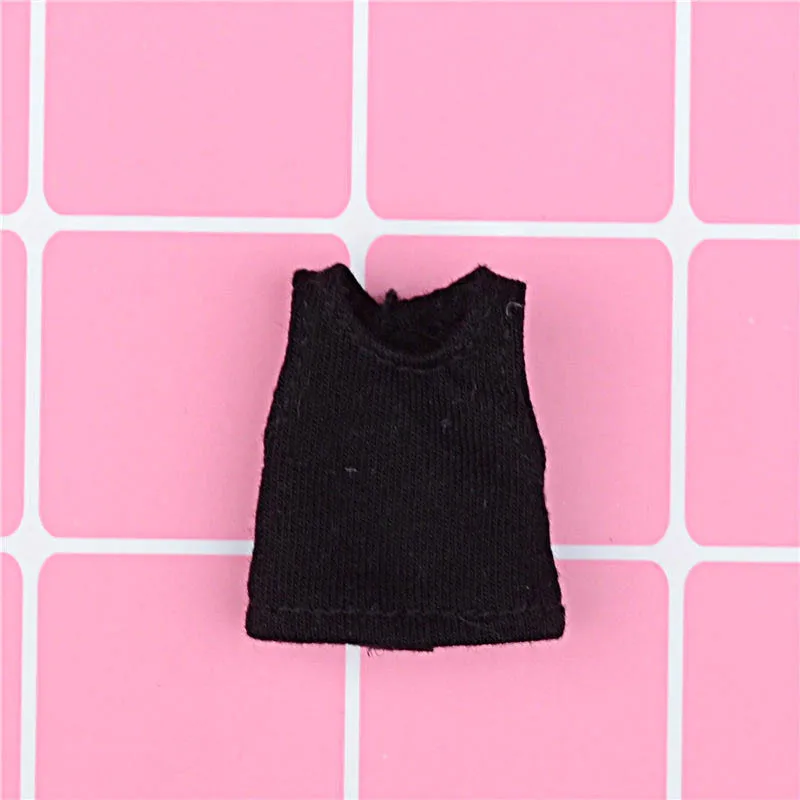 New solid color doll vest clothes T-shirt for ob11,obitsu11,Molly, 1/12bjd doll clothes accessories for doll