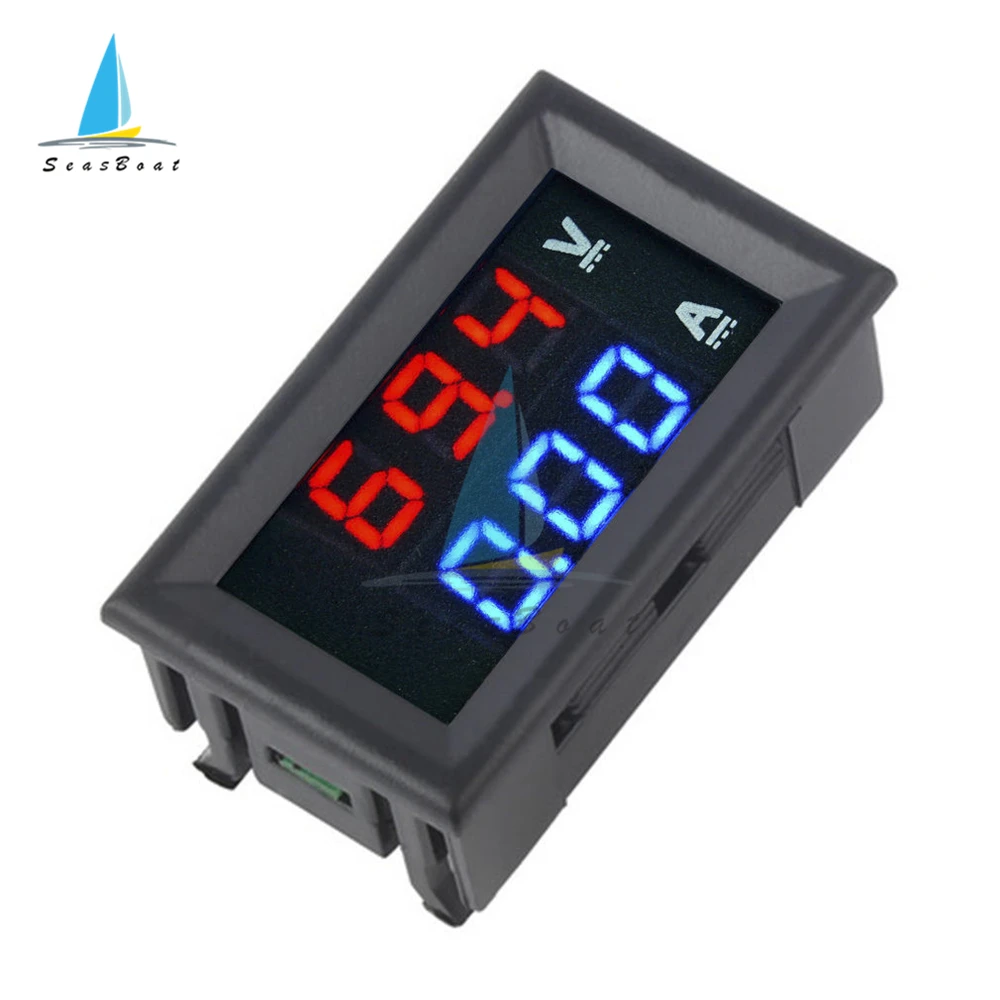 DC 100V 10A Mini Digital Voltmetro Amperometro Panel Amp Volt di Tensione di Corrente Tester Del Tester Del Rivelatore 0.56 "Dual LED display Auto Auto