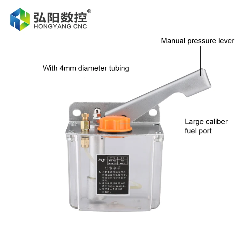 CNC milling machine manual refueling pump hand pressure lubrication pump for CNC mechanical refueling pump system