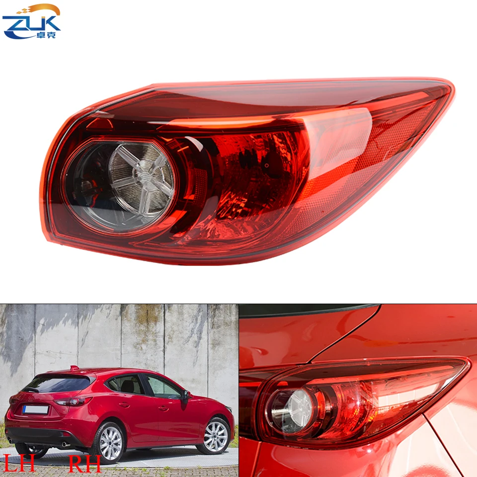 

Halogen Car Exterior Tail Light Brake Stop Lamp For Mazda 3 Axela Hatchback 2013 2014 2015 2016 Rear Bumper Taillight Taillamp