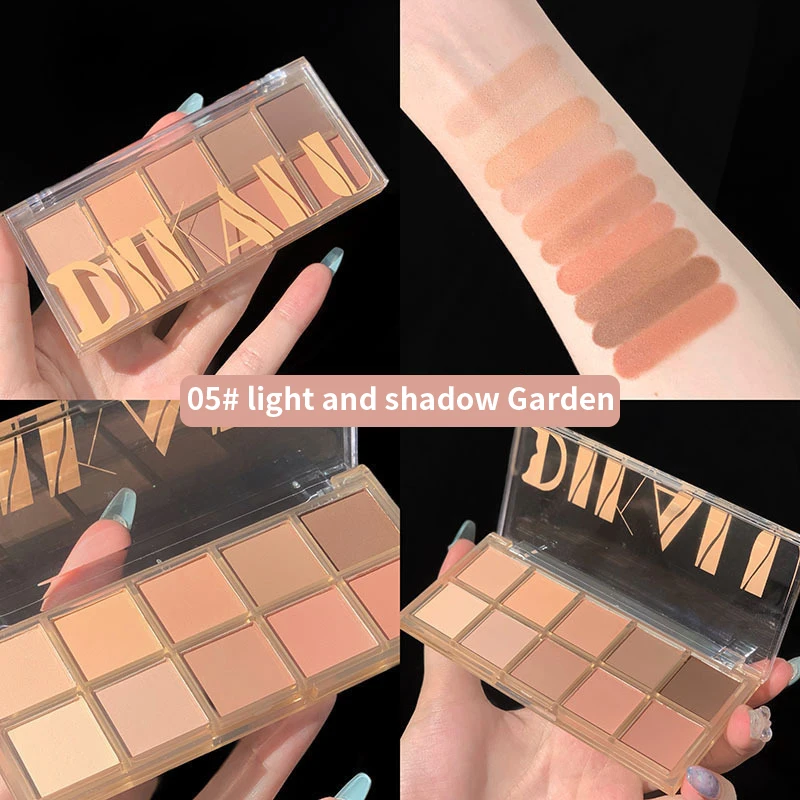 NEUE 10 Farben Gedrückt Lidschatten-palette Matte Shimmer Langlebige Wasserdicht Nude Pigmentierte Erhellen Augen Make-Up Pallete Kosmetische