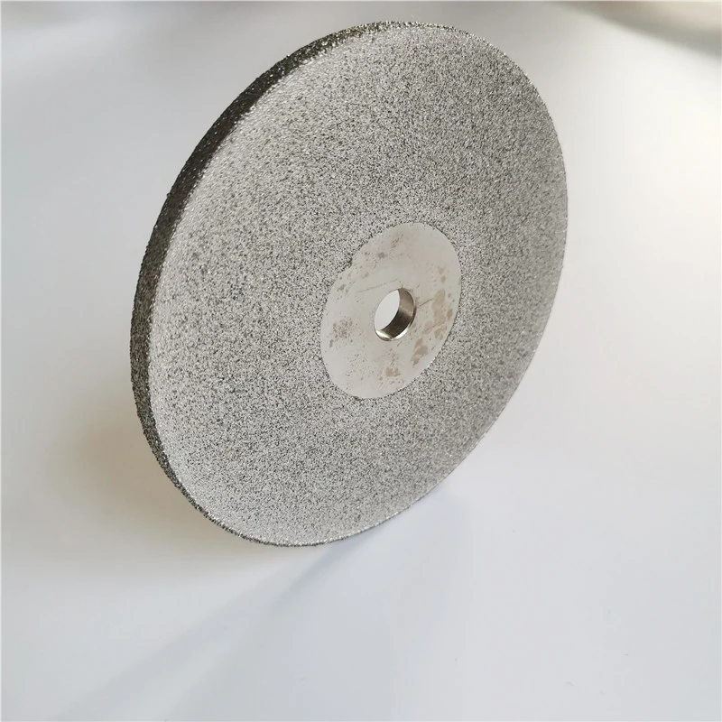 Double-sided diamond grinding wheel 100mm4 inch x10mm hole ceramic gemstone agate tungsten steel alloy grinding wheel