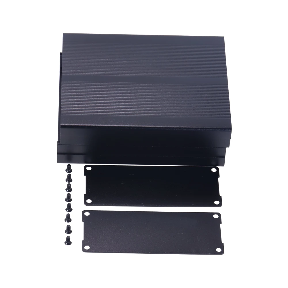 Waterproof Aluminum Junction Box Black Instrument Electronic Enclosure Case 40x97x120mm DIY Electronic Project Box Split Type