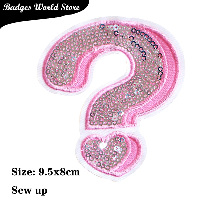 1 Pcs Say hello icon Cartoon Sequin Embroidered Iron on Patch for Clothing DIY Stripes Clothes Patchwork Stickers Custom Badges