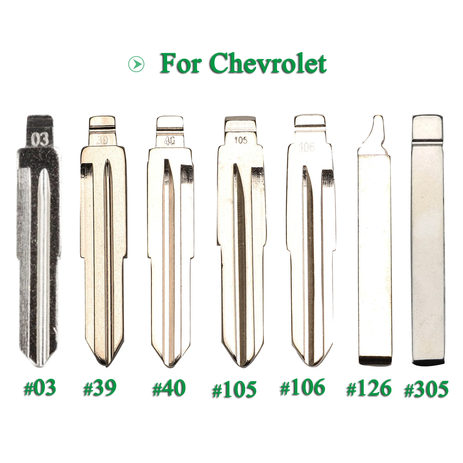 Jingyuqin 10PCS Replacement Flip Remote Car Key Blade HU100 Fob For Chevrolet Cruze Epica Lova Camaro Impala Captiva Aveo Spark