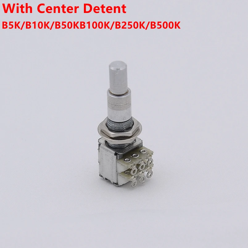 1 Set   Guitar Bass Stacked Dual Concentric Potentiometer(POT) With Center Detent Guitarr Accessories