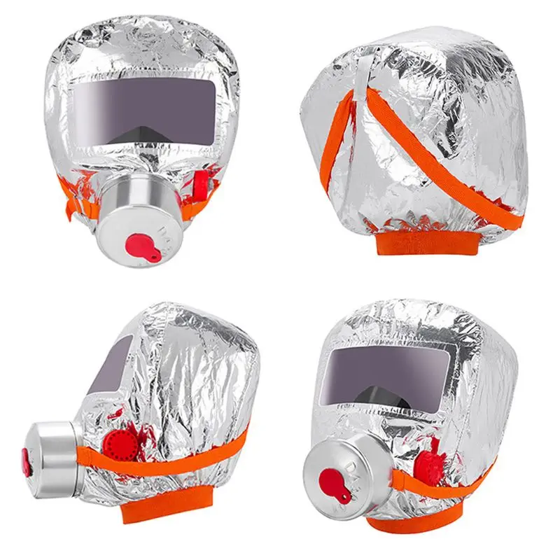 Fire Eacape Gezichtsmasker Zelfreddingstoestellen Respirator Gas Masker Rook Beschermende Gezicht Cover Persoonlijke Vluchtweg Kap Self-re