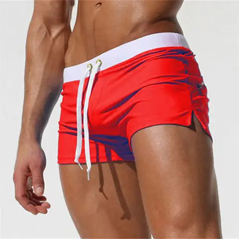 2025 여름 수영복 남자 수영복 Maillot De Bain Boy 수영복 복서 반바지 수영 트렁크 수영 서핑 Banadores mayo sungas
