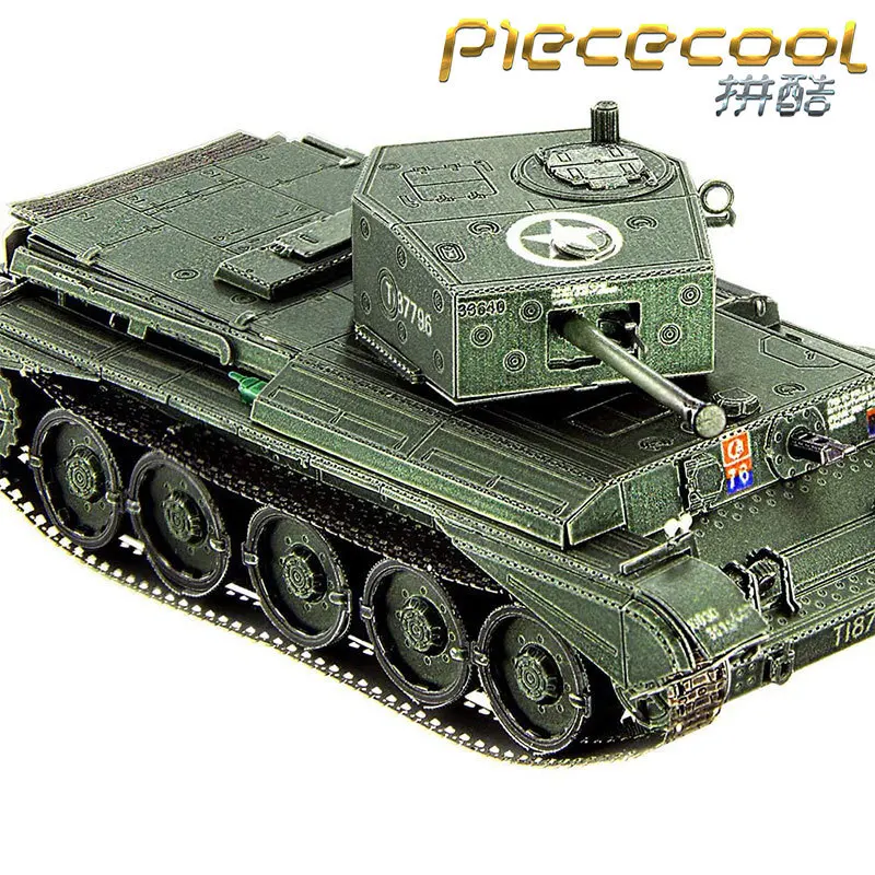 

Piececool 3D Metal Puzzle CROMWELL tank Model kits DIY Laser Cut Assemble Jigsaw Toy GIFT For Children