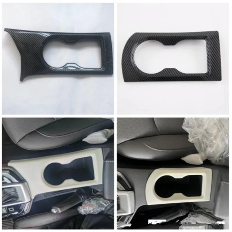 

ABS Carbon Fiber Car Front Water Cup Holder Frame Cover Trim Sticker For ISUZU D-MAX 2021+