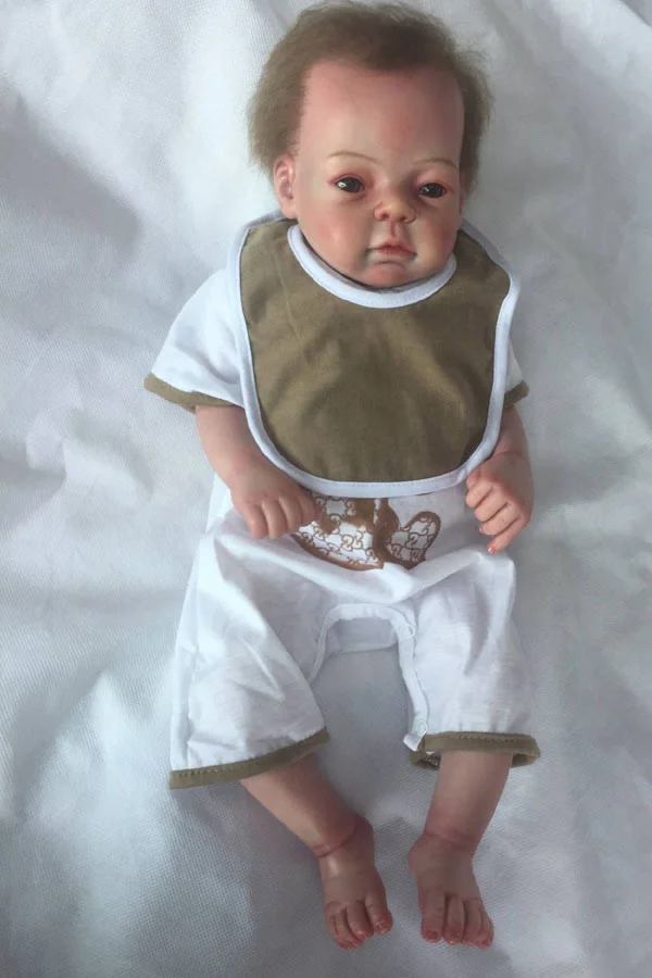 100% Vinyl Reborn Baby Doll Soft Full Plastic Simulation Doll Girl Baby