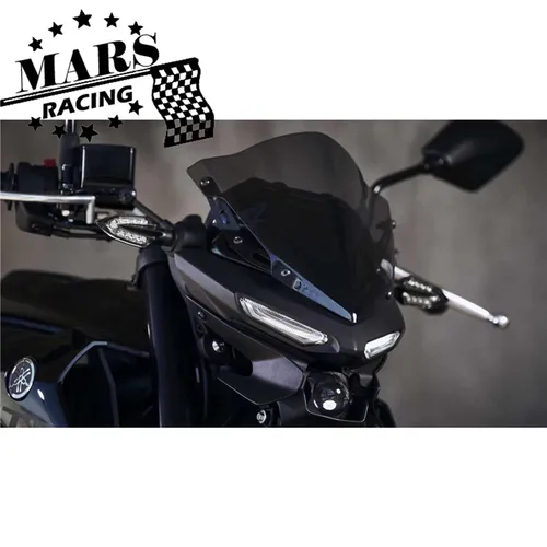 Imagen 1 del producto Parabrisas de aluminio para motocicleta, kit deflector, compatible con YAMAHA MT-03 MT03 2020 2021 2022 2023 2024 MT25 MT-25 2020-2024