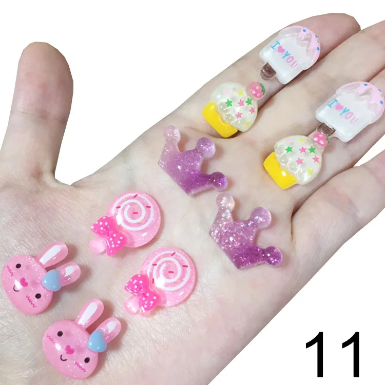 Children's Pink Butterfly Shell Clip-on Earrings, 5 Pairs