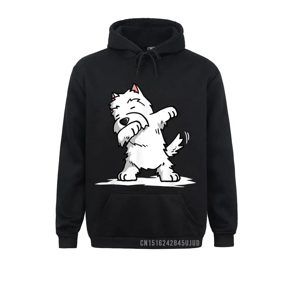 

Dabbing Westie Funny West Highland White Terrier Pullover Print Hoodies Long Sleeve Men Sweatshirts Sportswears