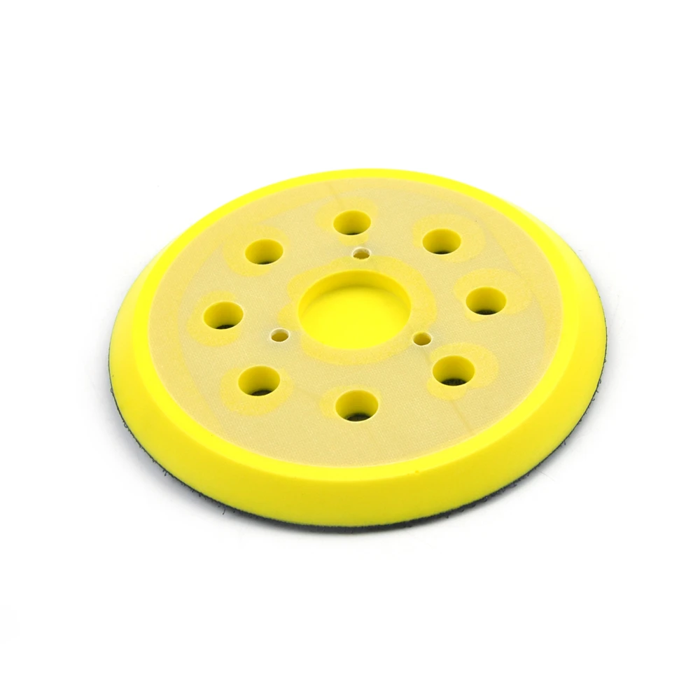 5 pollici 125mm 8 fori 3/4 chiodi tampone di supporto cuscinetti abrasivi a strappo per utensili per levigatrice ad aria levigatrice ad aria