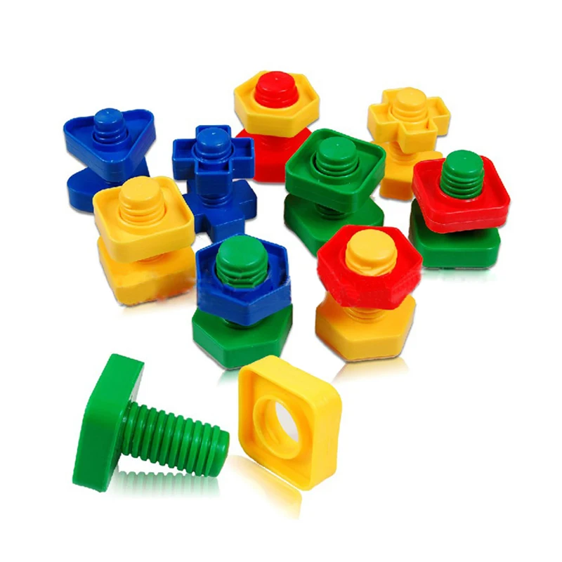 몬테소리 학습 수학 장난감 어린이용 스마트 계란 나사 3D 퍼즐 게임 어린이용 교육 완구 부활절 장난감 12 개