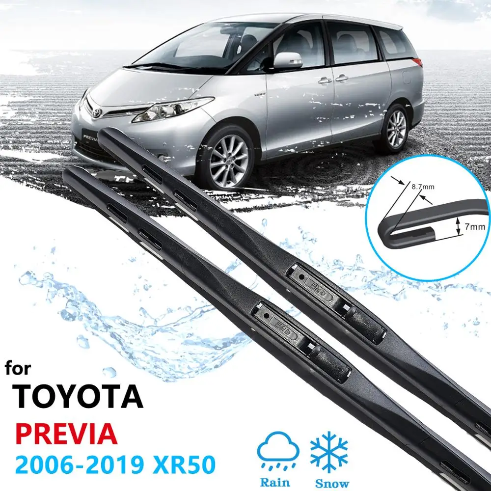 Car Wiper Blade for Toyota Previa 50 2006~2019 XR50 Estima Tarago Windscreen Windshield Wipers Car Accessories 2007 2008 2018