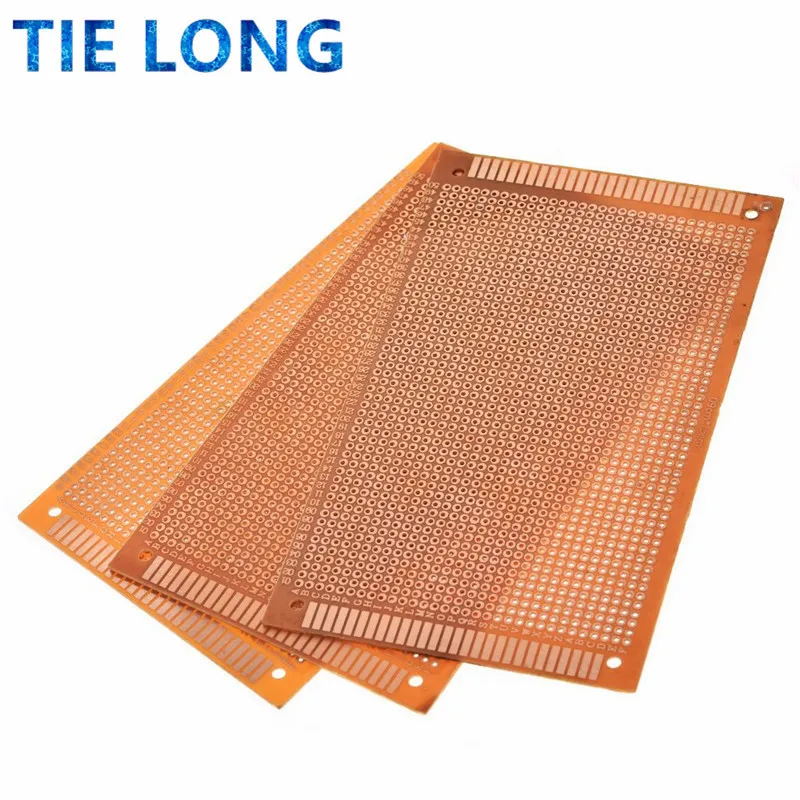 2PCS 9x15 9*15cm Single Side Prototype PCB Universal Board Experimental Bakelite Copper Plate Circuirt Board yellow