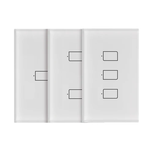 Imagen 1 del producto TC2S-US 100-240V BroadLink Bestcon marca interruptor táctil de luz de pared inteligente funciona con Alexa, Google home, IFTTT