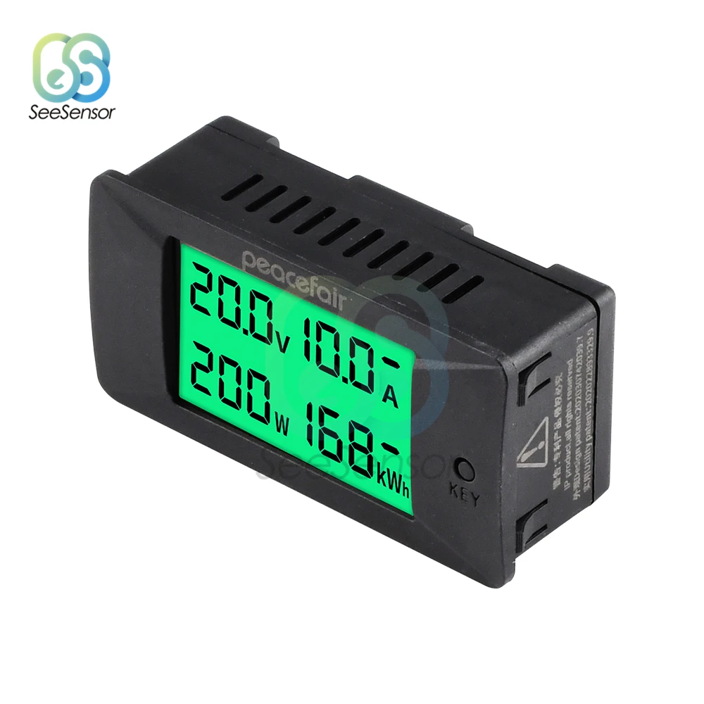 DC 0-300V 50A/100A/200A/300A Digital Meter Voltmeter Ammeter LCD 4 in 1 DC Voltage Current Power Energy Detector Built-in Shunt