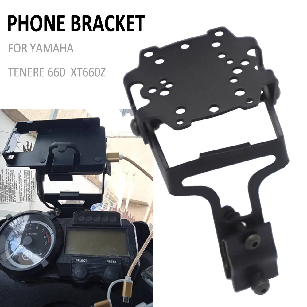 For Yamaha TENERE 660 Tenere660 XT660Z XT 660 Z Motorcycle Mobile Phone GPS Mount Navigation Bracket USB Wireless Charging Stand