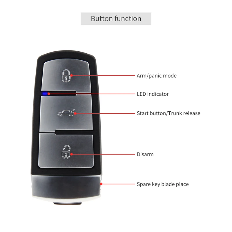 EASYGUARD Plug &Play CAN BUS fit for petrol VW golf 7 14-16 passat 13-19 with oem push button car alarm remote starter smart key