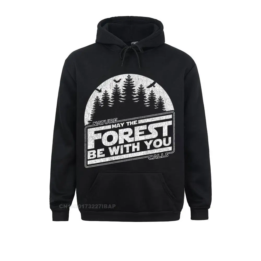 May The Forest Be With You Nature Camp Graphic Premium Hooded Pullover Hoodies Father Day Women Sweatshirts Street Clothes Rife