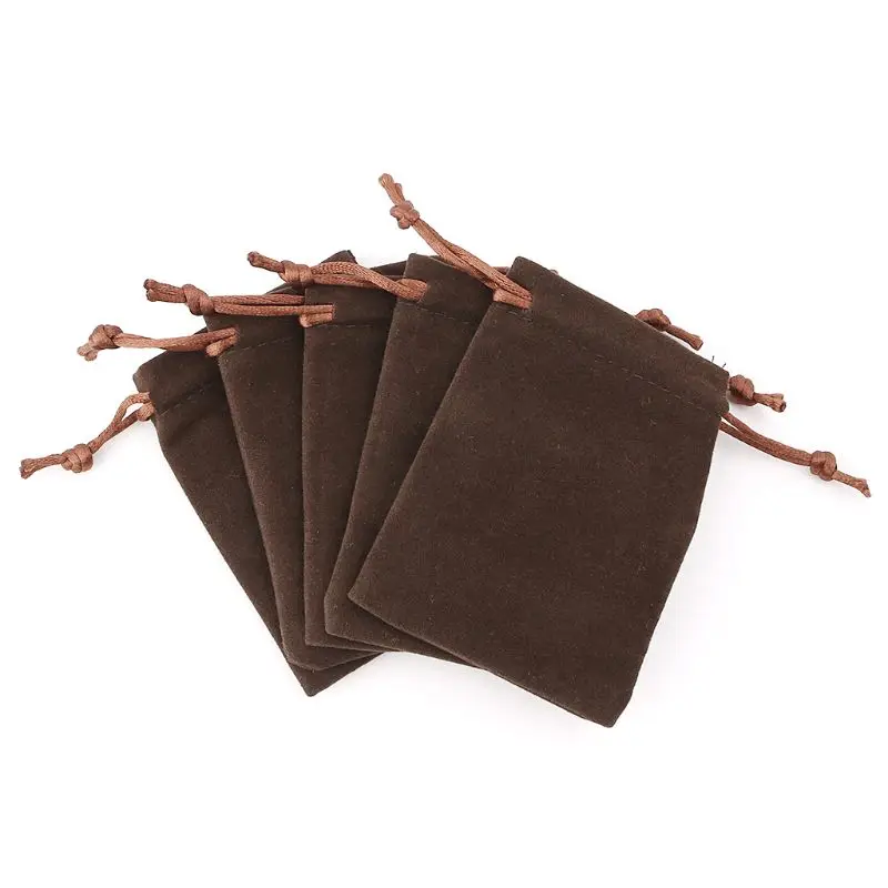 

5pcs кости мешок бархата шнурок сумки Таро карты мешок ювелирных изделий 10*12 см Высококачественная фланелевая сумка мешок подарка