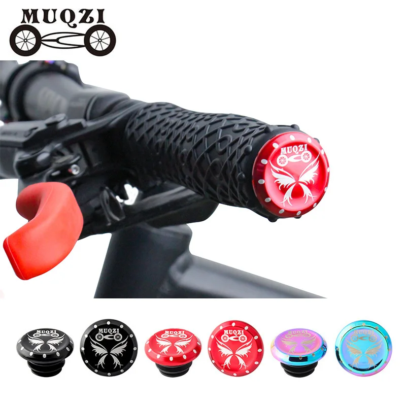 MUQZI 1 Pair Bike Handlebar Bar Cap aluminum alloy Handle Grips End Plug Superlight Covers MTB Road Bicycle Parts