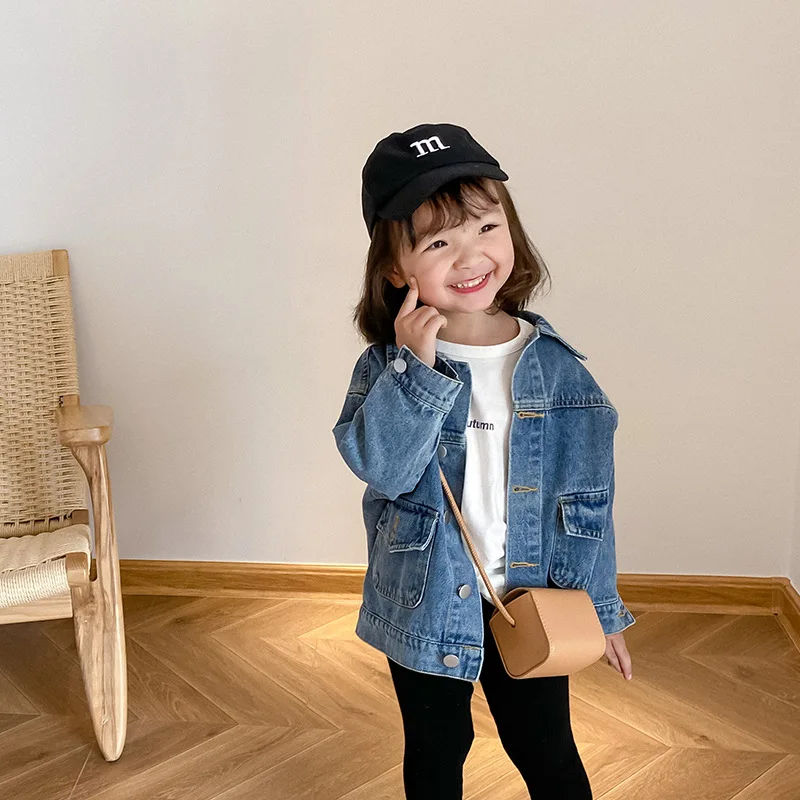 

Children's Denim Coat Autumn 2020 Children's Wear Korean Jacket Fashion for Boys and Girls