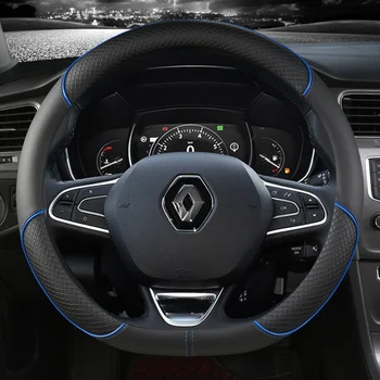 Voor Renault Scenic 1 2 3 4 Grand Scenic Megane Auto Stuurhoes Microfiber Lederen Auto Accessoires