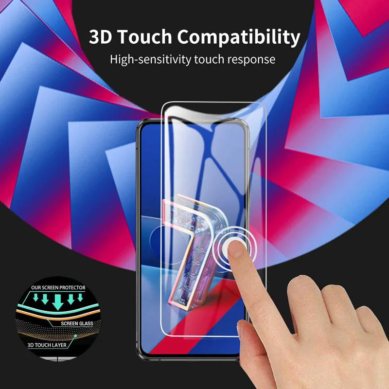 3Pcs Tempered Glass for Asus Zenfone 7 ZS670KS 7 Pro ZS671KS Screen Protector For Asus Zenfone7 Protective Film Glass Shield 9H