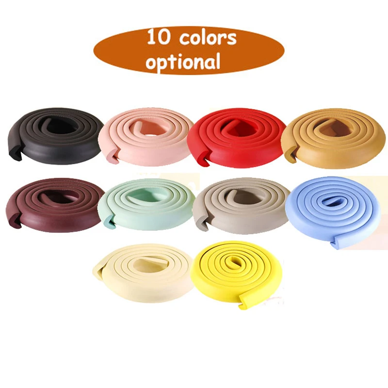 2M+4PCS Baby Corner Protection Baby Safety Table Desk Edge Guard Strip Home Cushion Guard Strip Safe Protection Free Tape