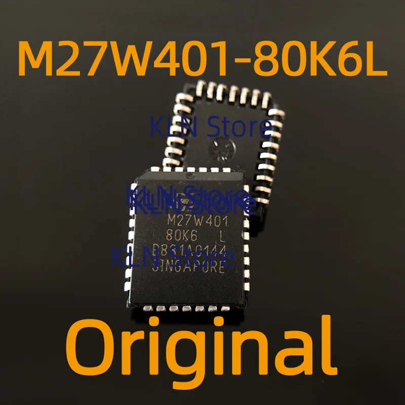 1-3pcs M27W401-80K6L PLCC32 M27W401 80K6L original
