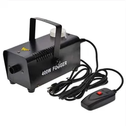 Mini Fog Machine para Home Party, Fog Machine, DJ Disco, Stage Fogger, Wire Control, Ejetor, Casamento, 400W