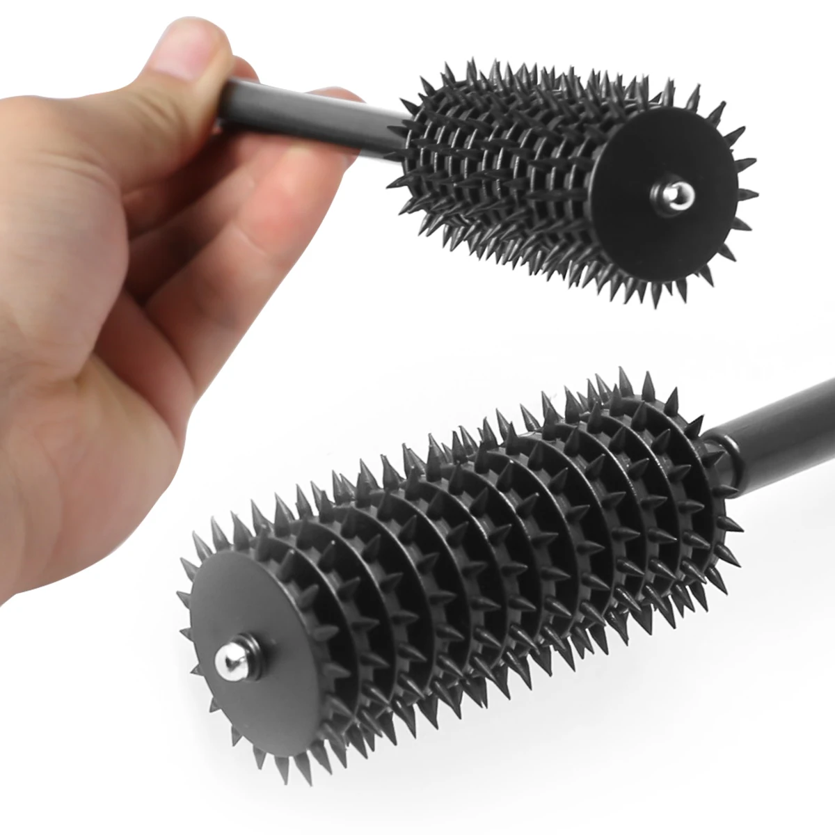 

BDSM Fetish Toys Spiked 12 Row Roller Spiked Wartenberg Pinwheel Adult Toys Sex for Couple Pin-pricking Sensation Wheel Roller