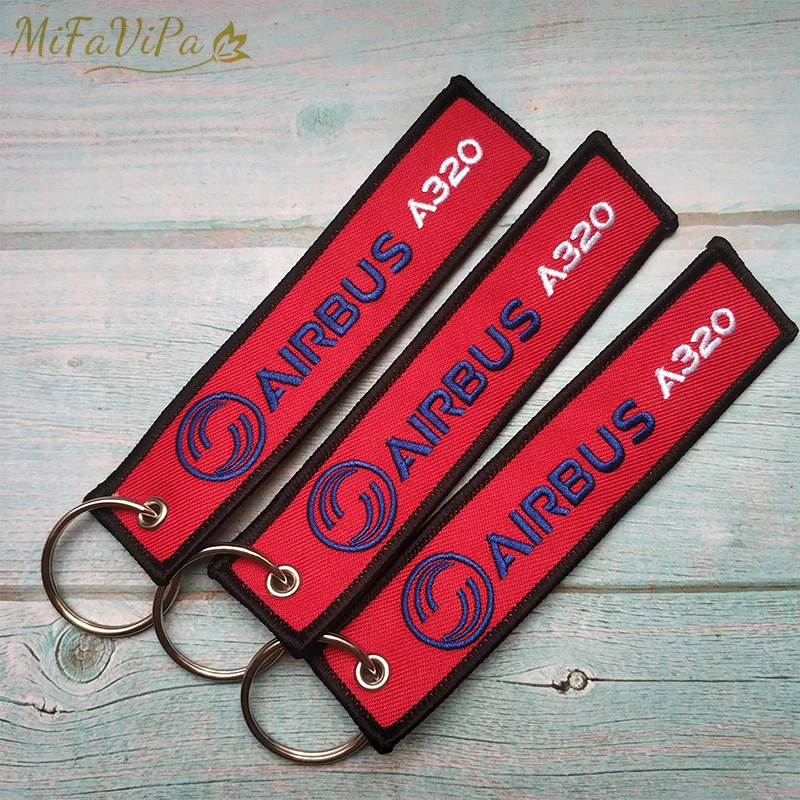 MiFaViPa 3 PCS AIRBUS A320 Keychain Fashion Trinket Flight Crew Pilot Gift Aviation Aircraft Key Chain Plane Sleutelhanger