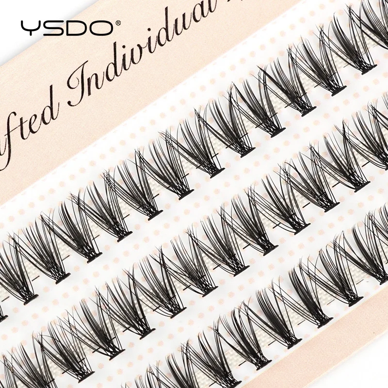 YSDO 60 PCS Individual Eyelashes Grafting Makeup Volume False Eyelash extension 10/20/30D Individual Cluster Lashes Cils bunche