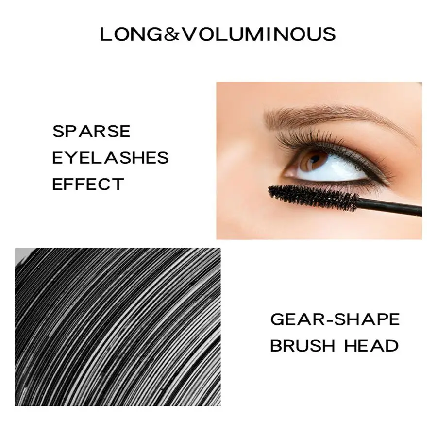 4D Sterrenhemel Mascara Verlenging Black Lash Wimper Zijde Fiber Lash Mascara Waterproof Curling Mascara Wimpers Extension