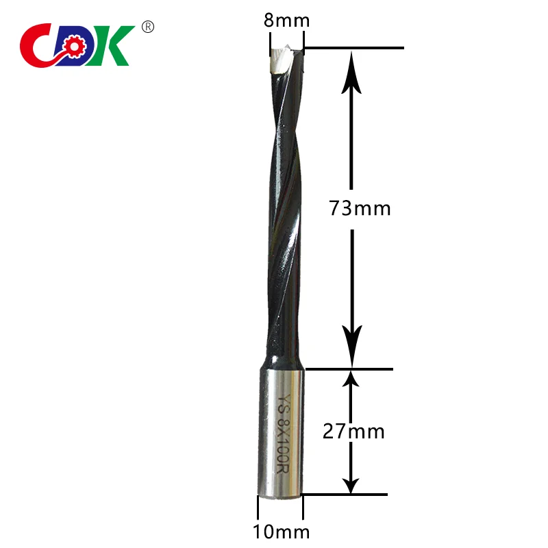 1PC 4mm 6mm 8mm 10mmงานไม้Forstnerแก๊งเจาะBits 70mm 90mm 100MความยาวรวมRouter Bitสำหรับไม้คาร์ไบด์หัว