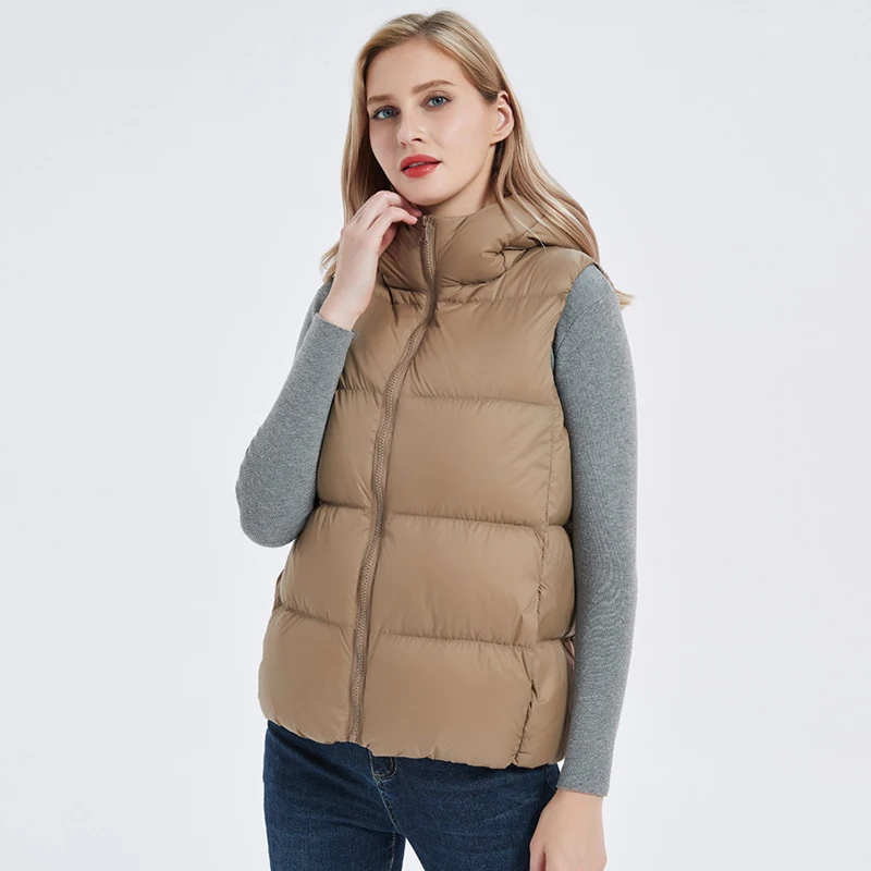 SEDUTMO – gilet en duvet de canard pour femme, épais, à capuche, court, bouffant, Slim, basique, grande taille 3XL, collection automne hiver, ED1671