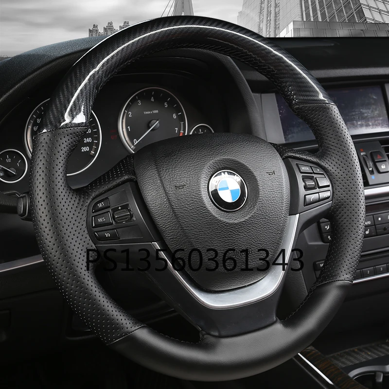 For BMW 5 Series 3 Series 2 Series 6 Series 1 Series 7 Series X1 X2 X3 X4X5X6X7 Hand-stitched leather suede steering wheel cover